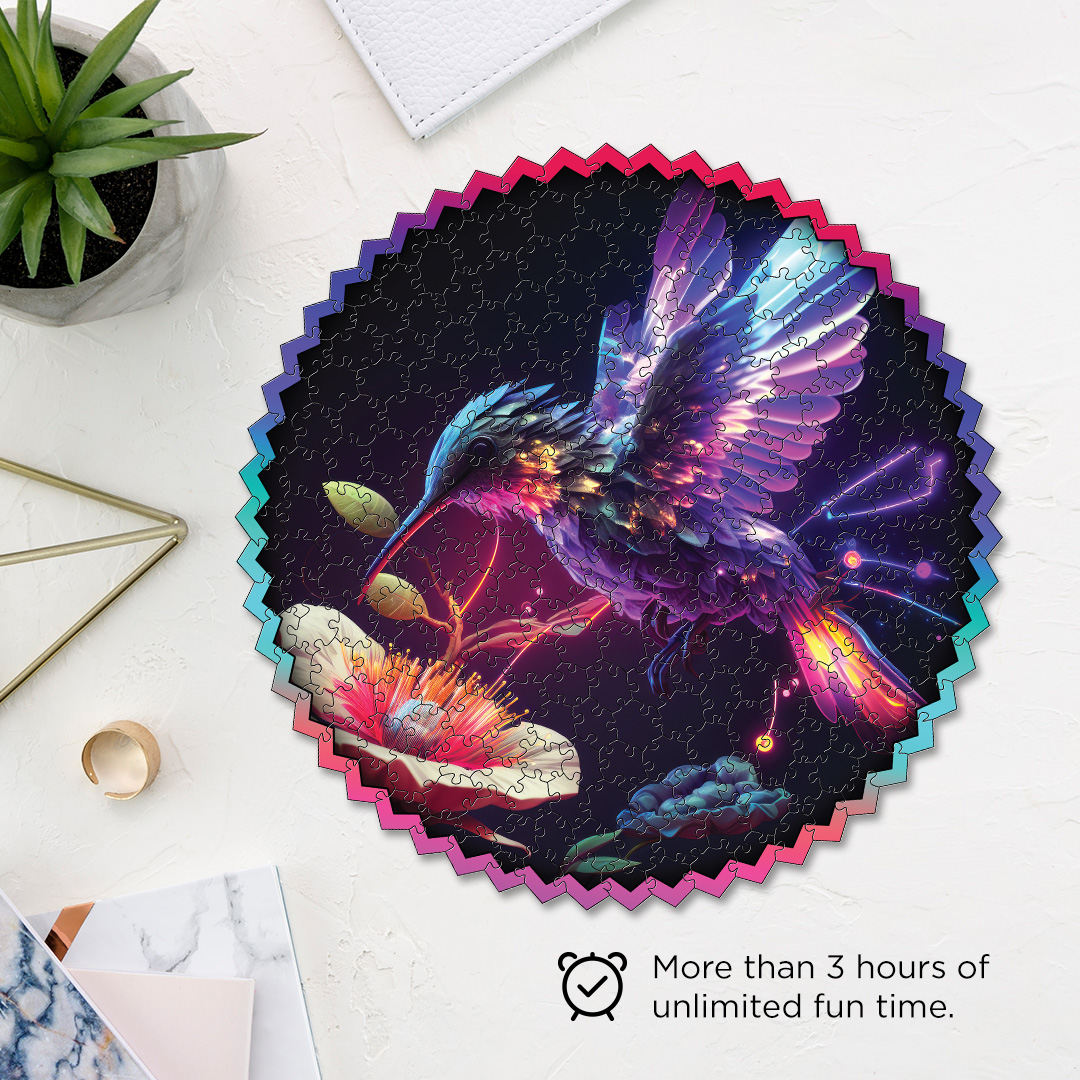 Calm kingfisher digital art puzzle for kids and adults a creative art base puzzle