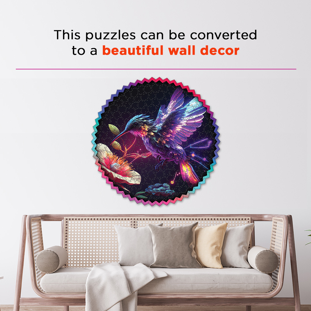 Calm kingfisher digital art puzzle for kids and adults a creative art base puzzle