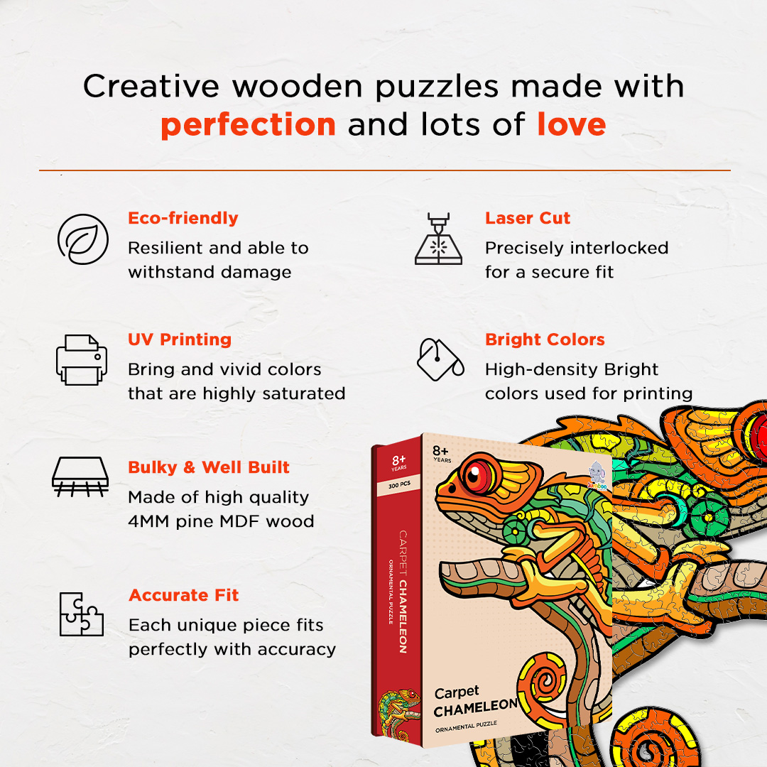 Carpet Chameleon Ornamental Puzzle designed precisely to bring amazing fun time