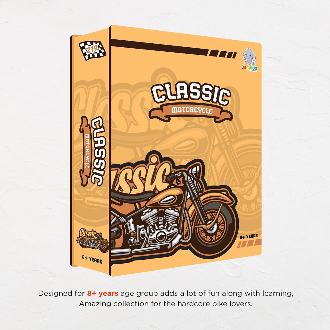 Classic Motorcycle a perfectly crafted jigsaw puzzle for bike lovers