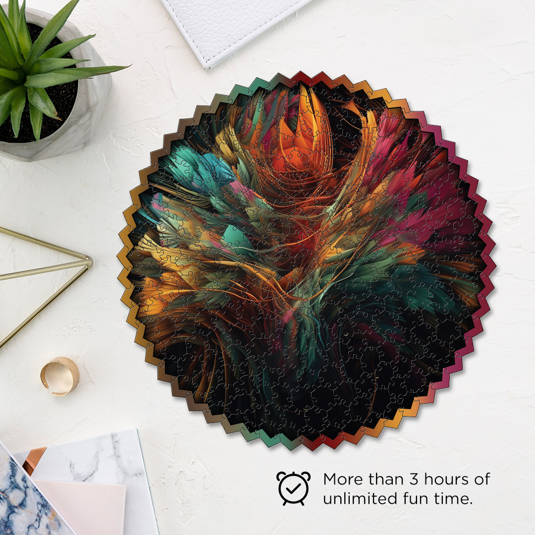 Color Explosion digital art puzzle for kids and adults a creative art base puzzle