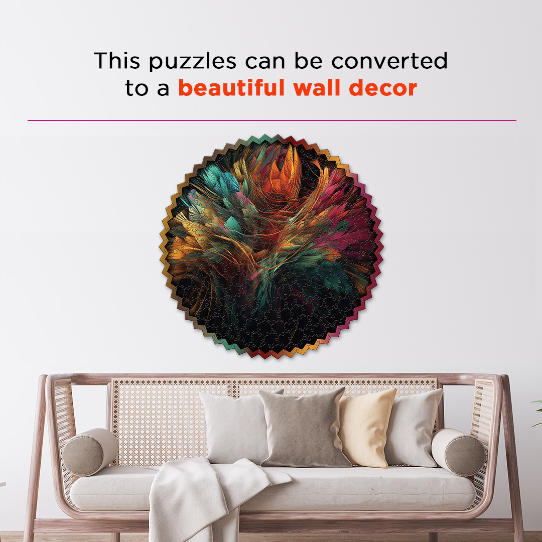 Color Explosion digital art puzzle for kids and adults a creative art base puzzle