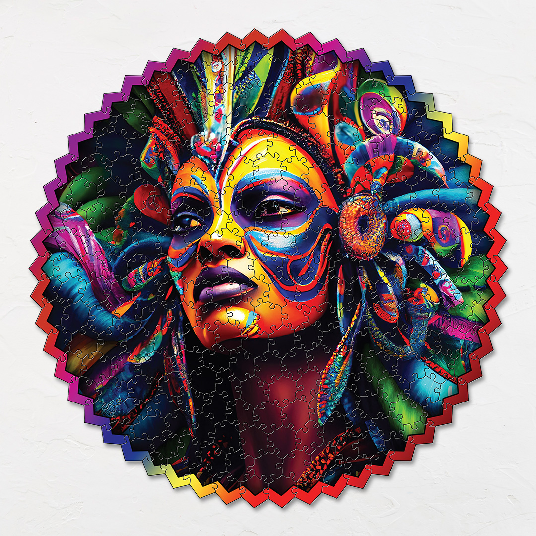 Colorful Carnival digital art puzzle for kids and adults a creative art base puzzle