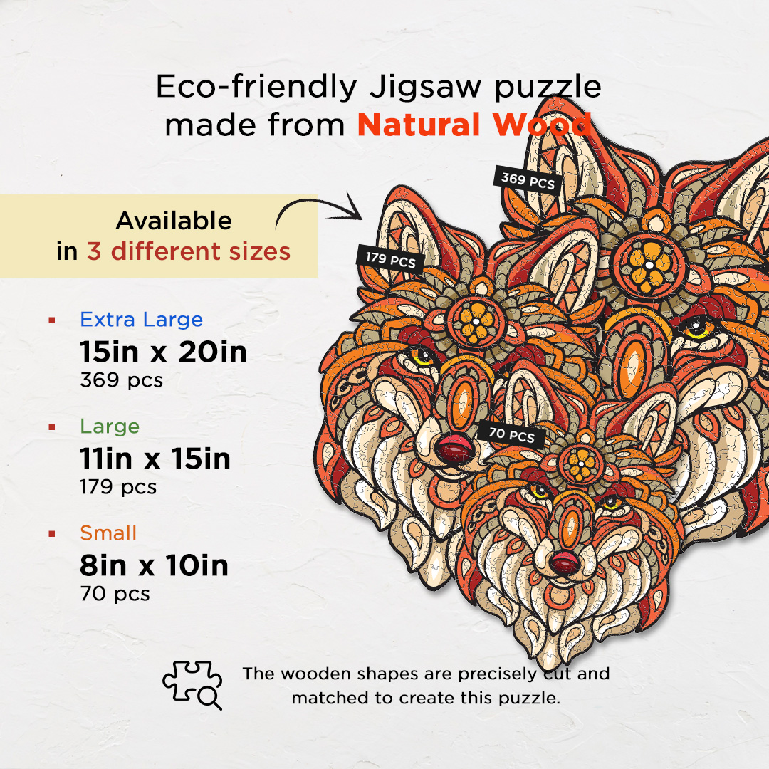 Cunning Fox Ornamental Puzzle designed precisely to bring amazing fun time