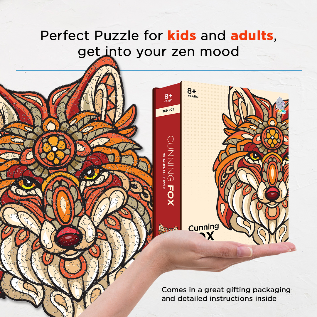 Cunning Fox Ornamental Puzzle designed precisely to bring amazing fun time