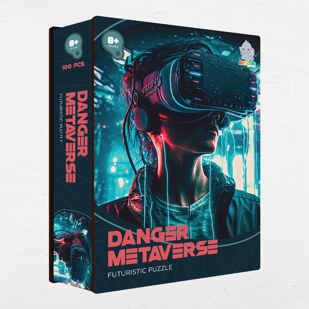 Danger Metaverse a futuristic new age Octagon combined shape jigsaw puzzle