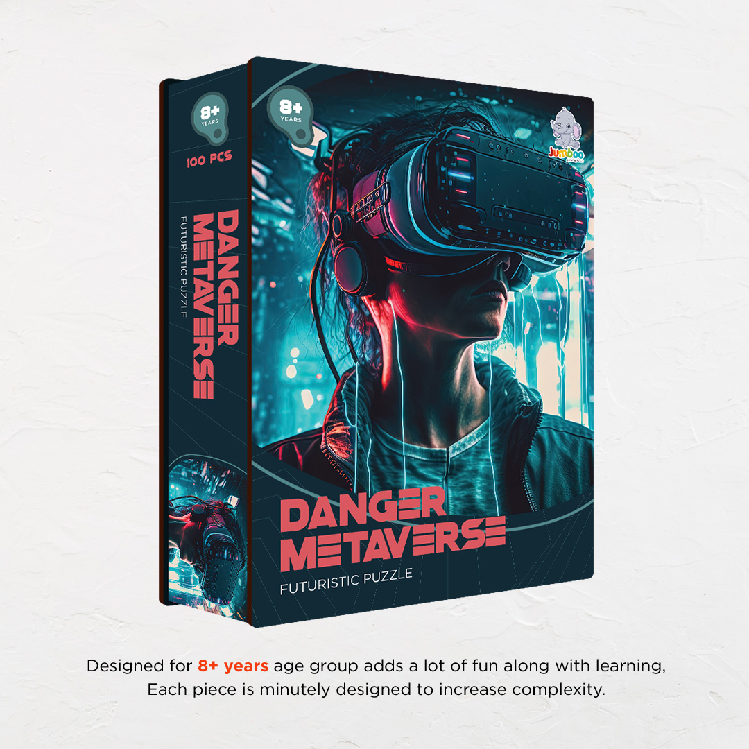 Danger Metaverse a futuristic new age Octagon combined shape jigsaw puzzle