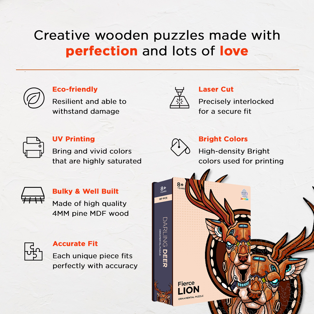 Darling Deer Ornamental Puzzle designed precisely to bring amazing fun time