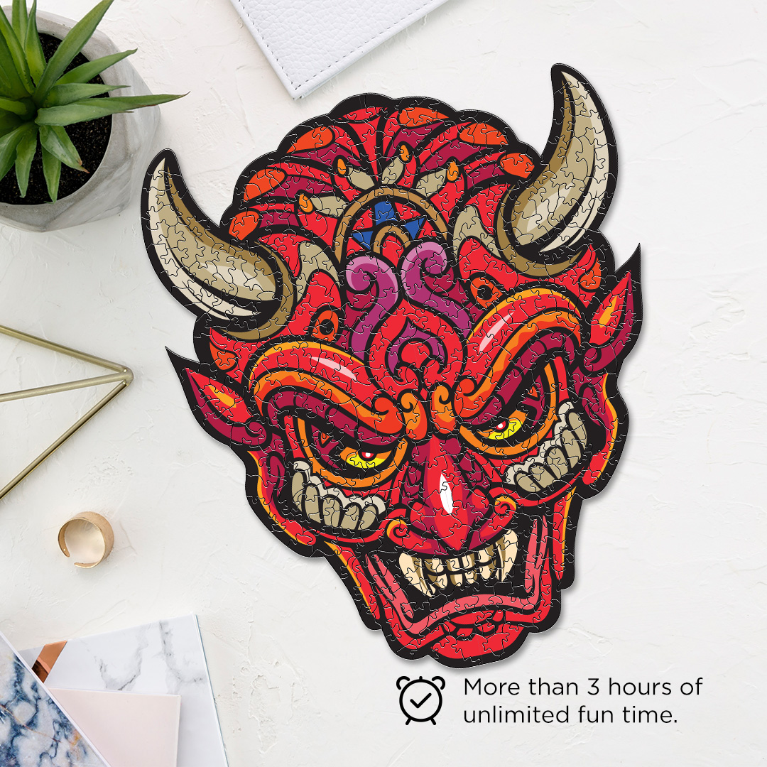 Devil Head Ornamental Puzzle designed precisely to bring amazing fun time