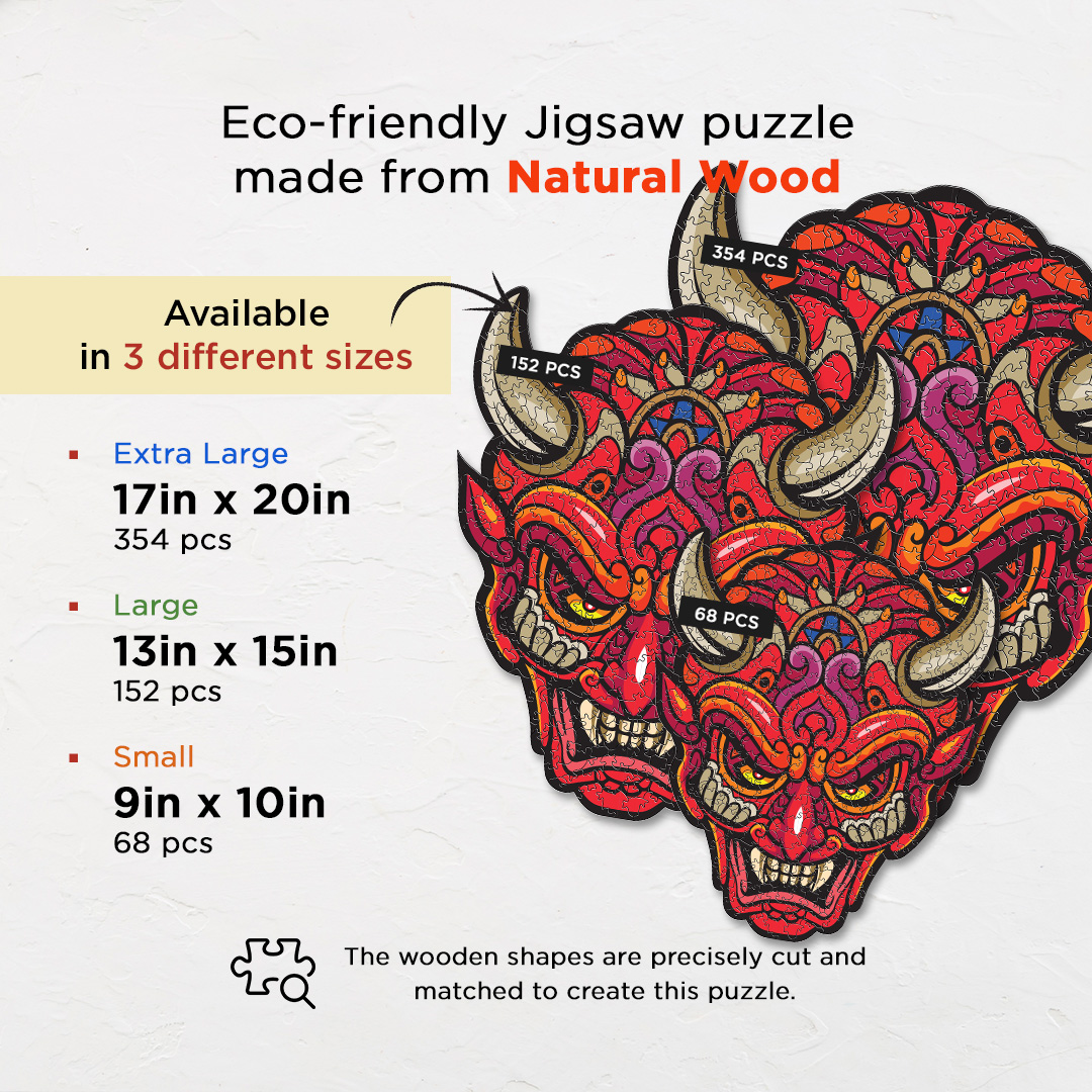 Devil Head Ornamental Puzzle designed precisely to bring amazing fun time