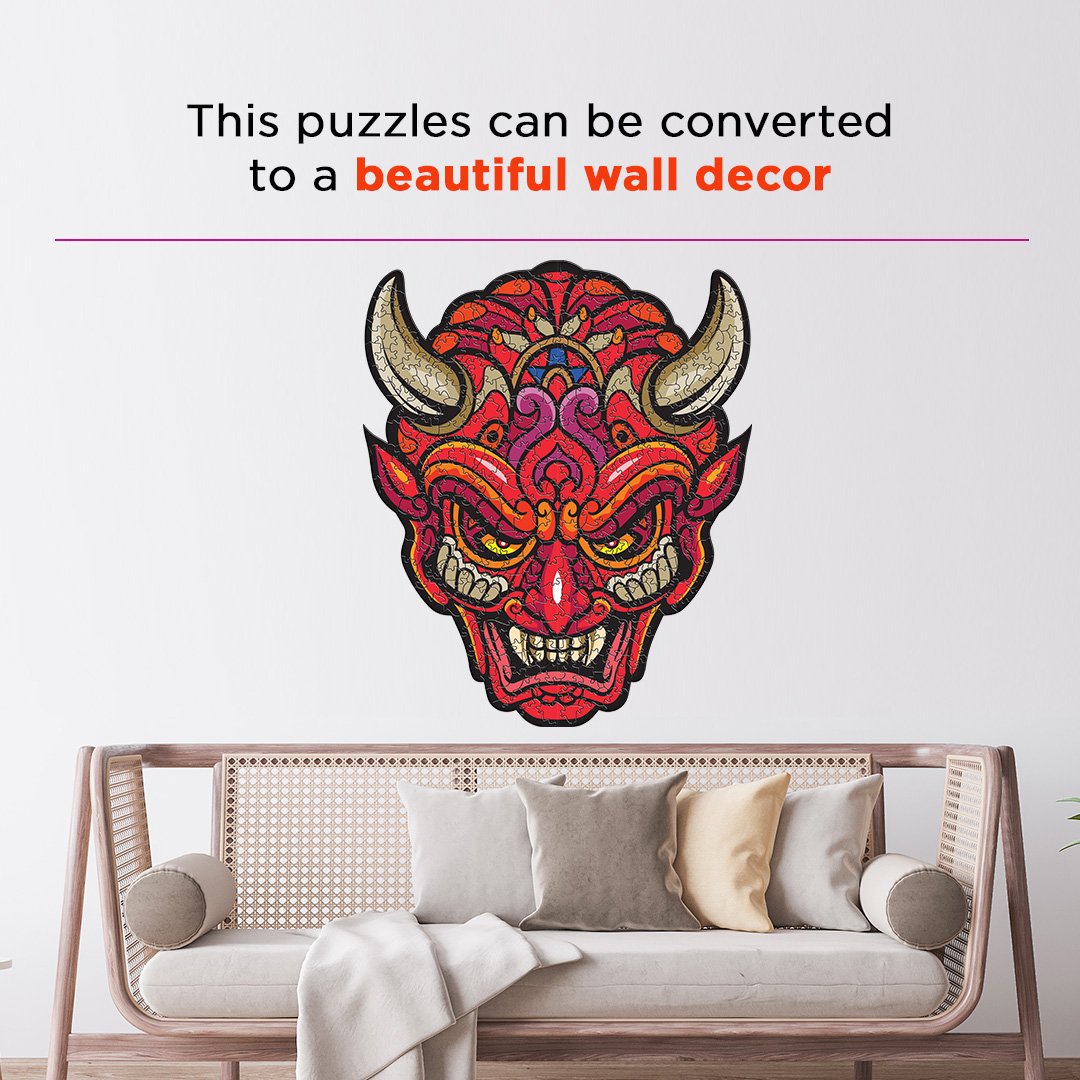 Devil Head Ornamental Puzzle designed precisely to bring amazing fun time