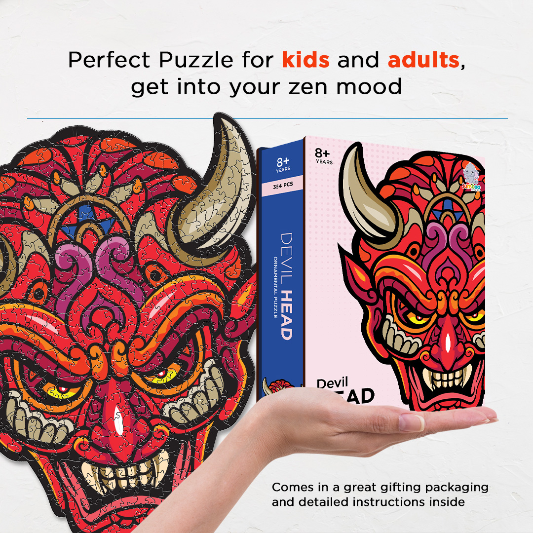Devil Head Ornamental Puzzle designed precisely to bring amazing fun time