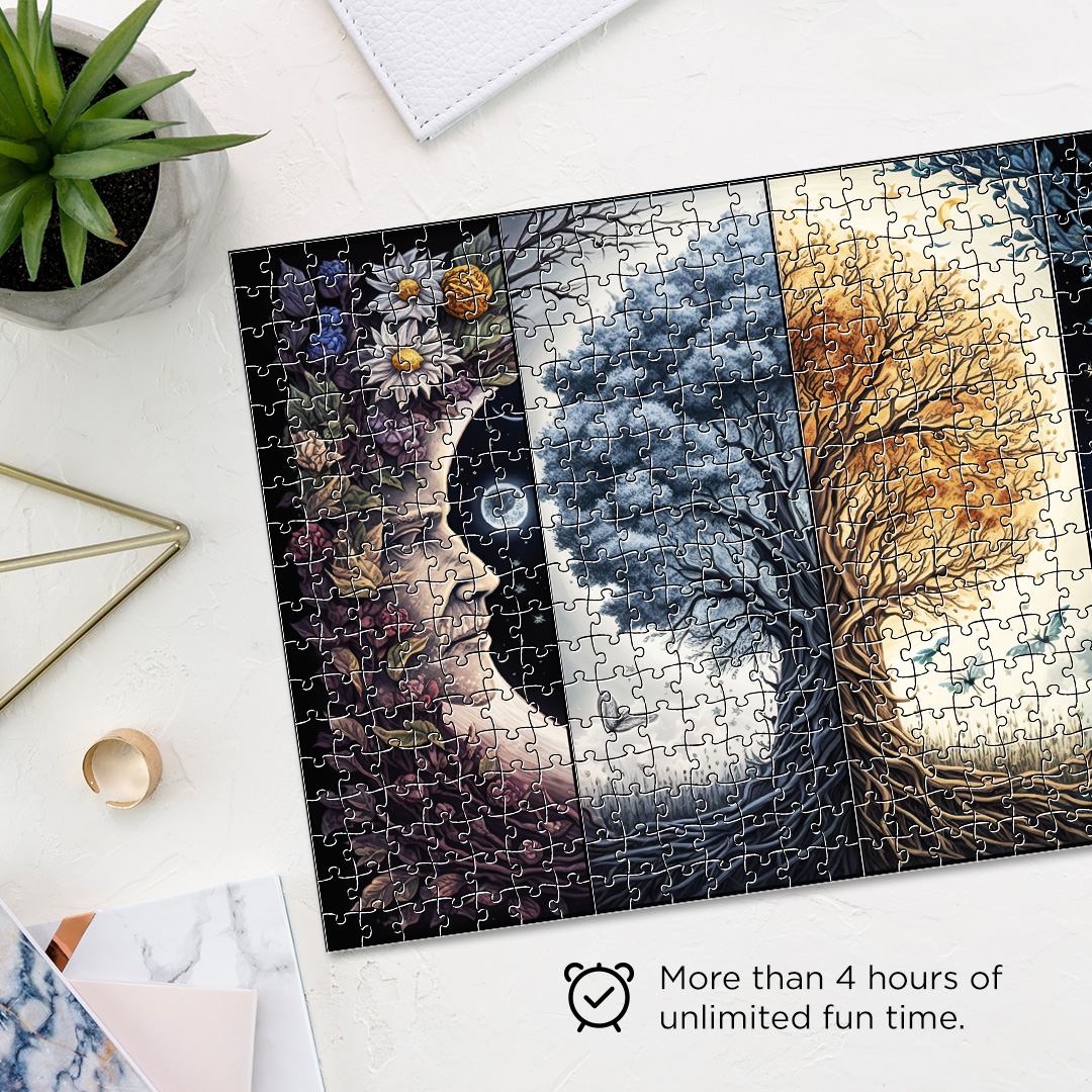 Diversified Moon Fantasy unique jigsaw puzzles created to bring a live décor