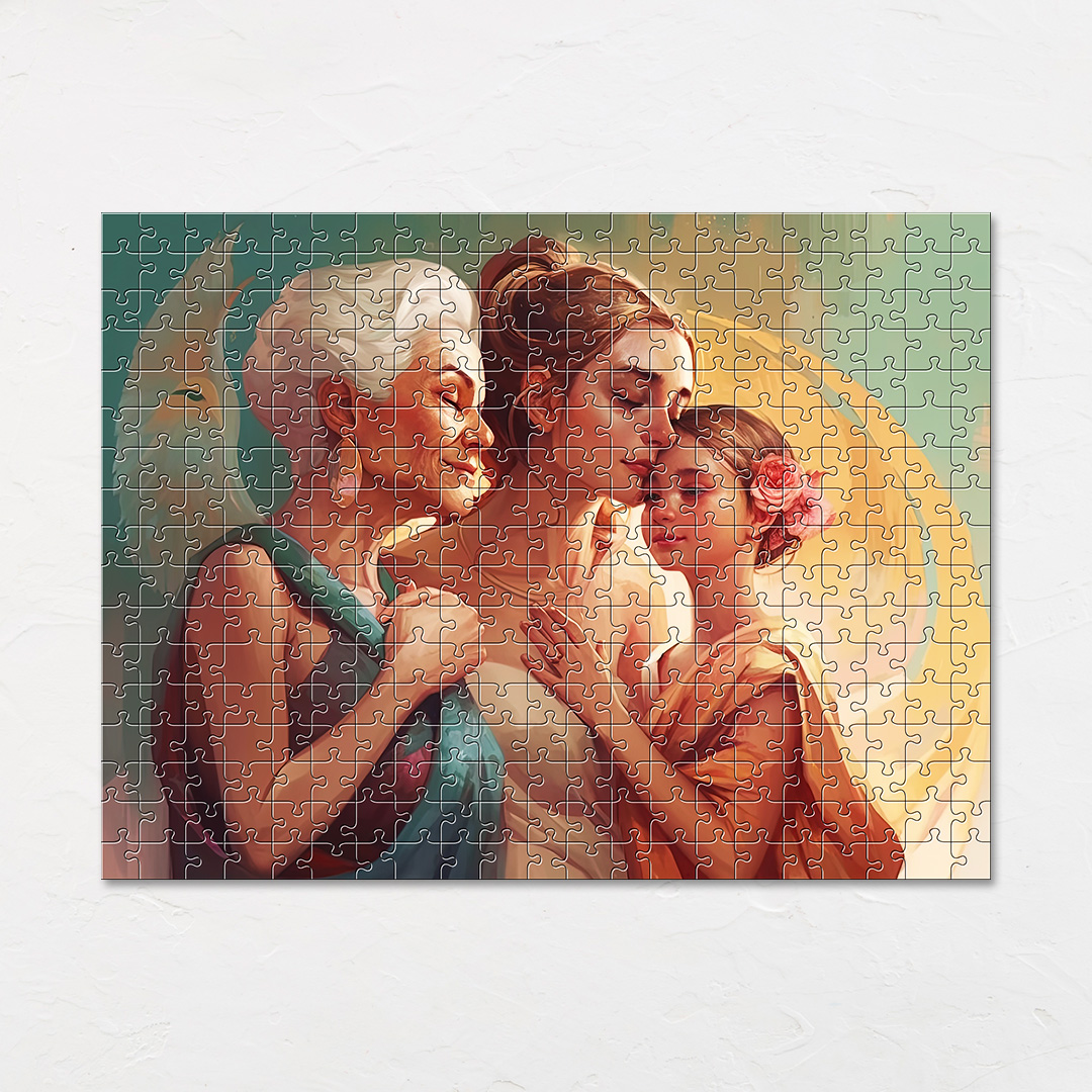 Three Generation is a jigsaw puzzle filled with amazing dream concept