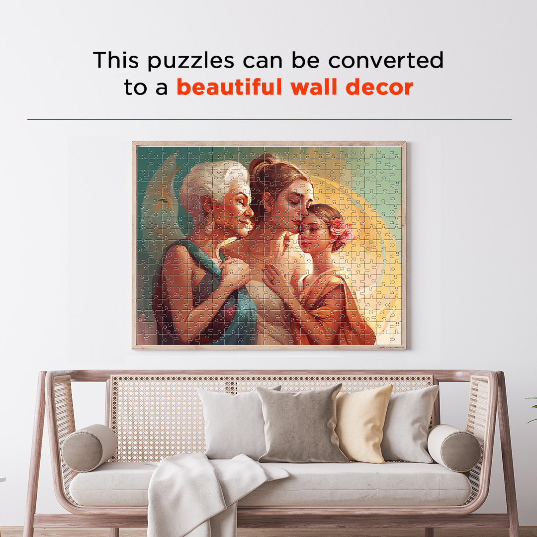 Three Generation is a jigsaw puzzle filled with amazing dream concept