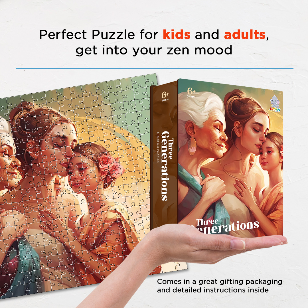 Three Generation is a jigsaw puzzle filled with amazing dream concept