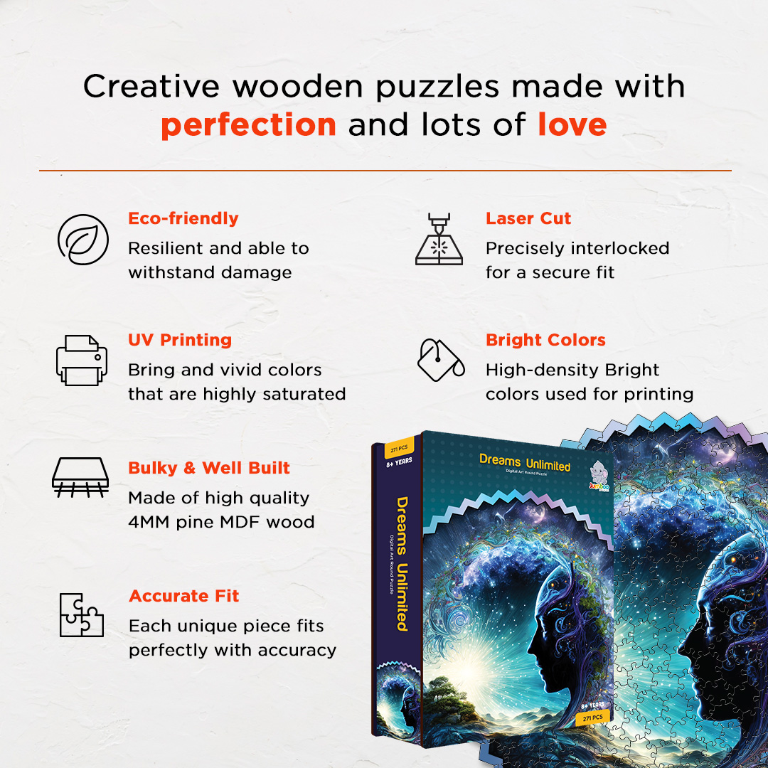 Dreamers Unlimited digital art puzzle for kids and adults a creative art base puzzle