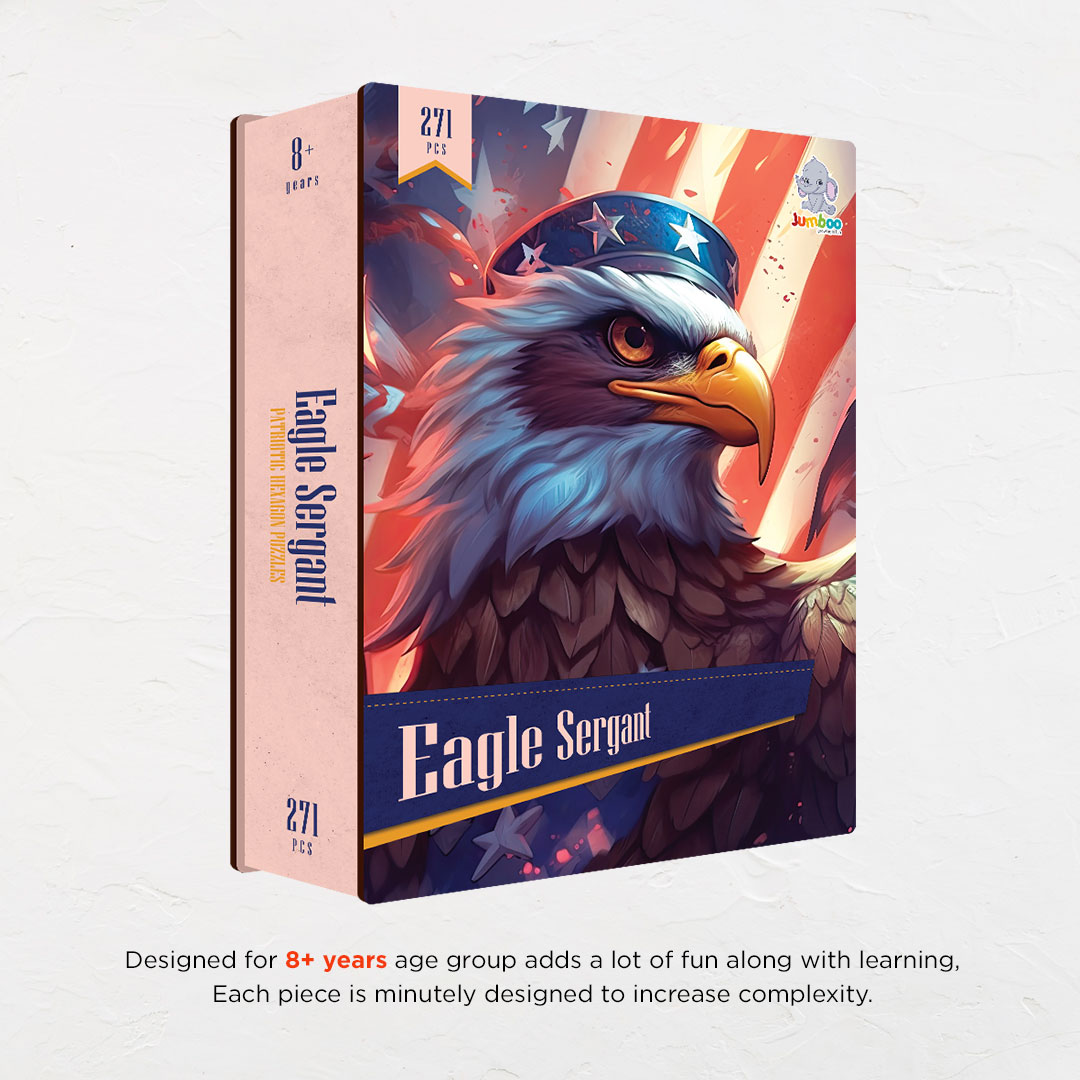 Eagle Sergant a hexagon shaped complex puzzle with innovative shapes