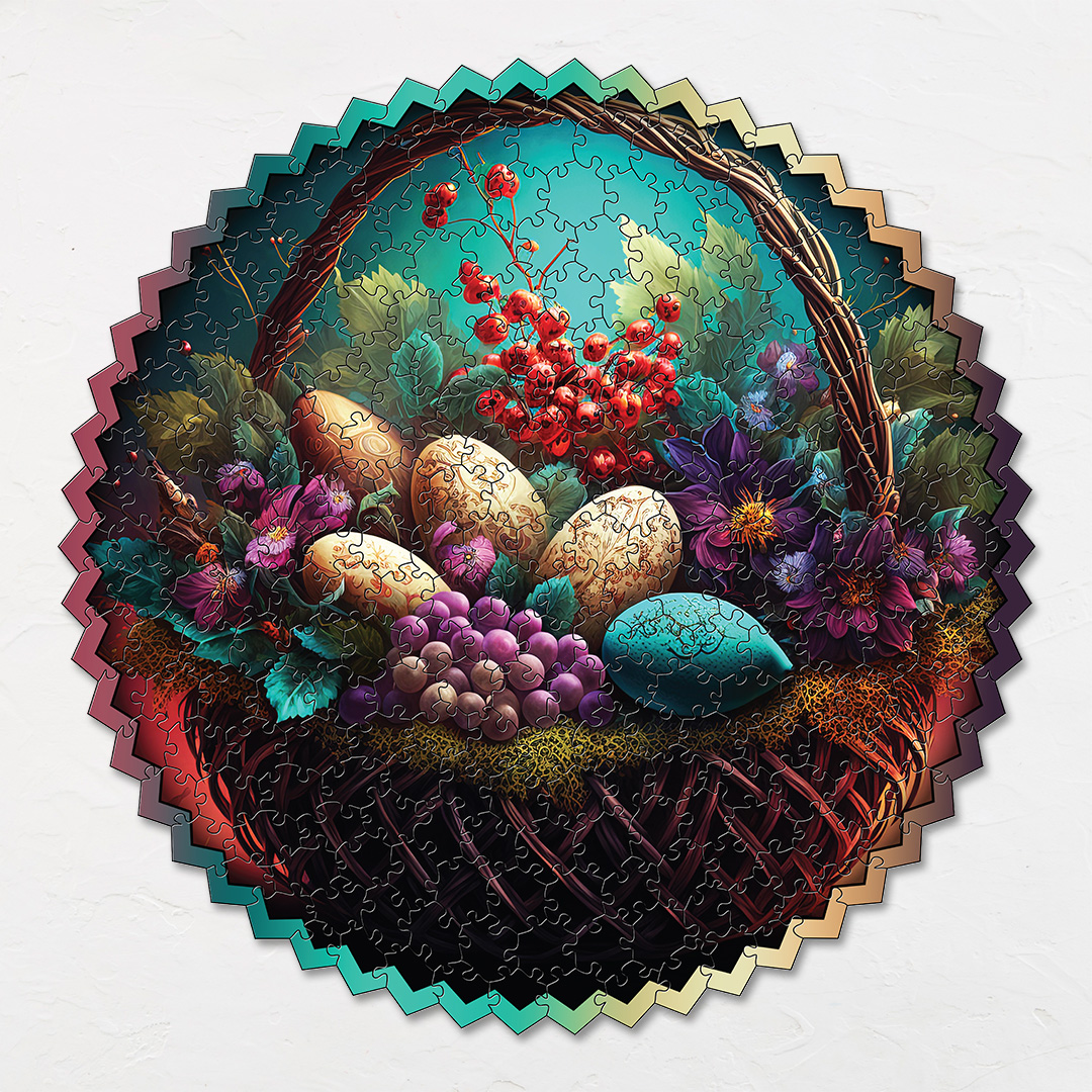 Easter Bouquet digital art puzzle for kids and adults a creative art base puzzle