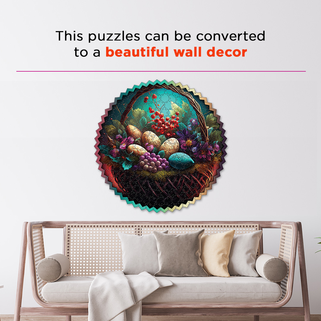 Easter Bouquet digital art puzzle for kids and adults a creative art base puzzle