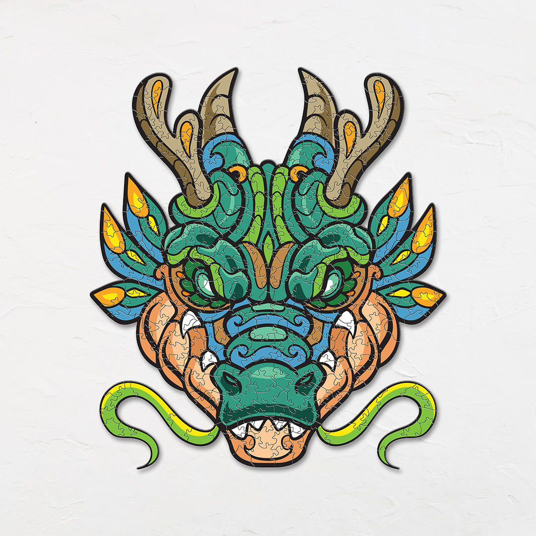 Emerald Dragon Ornamental Puzzle designed precisely to bring amazing fun time