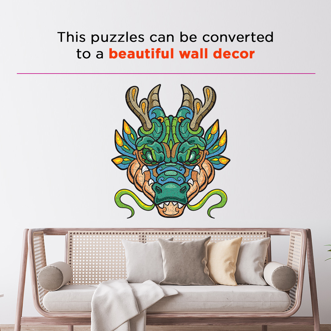 Emerald Dragon Ornamental Puzzle designed precisely to bring amazing fun time