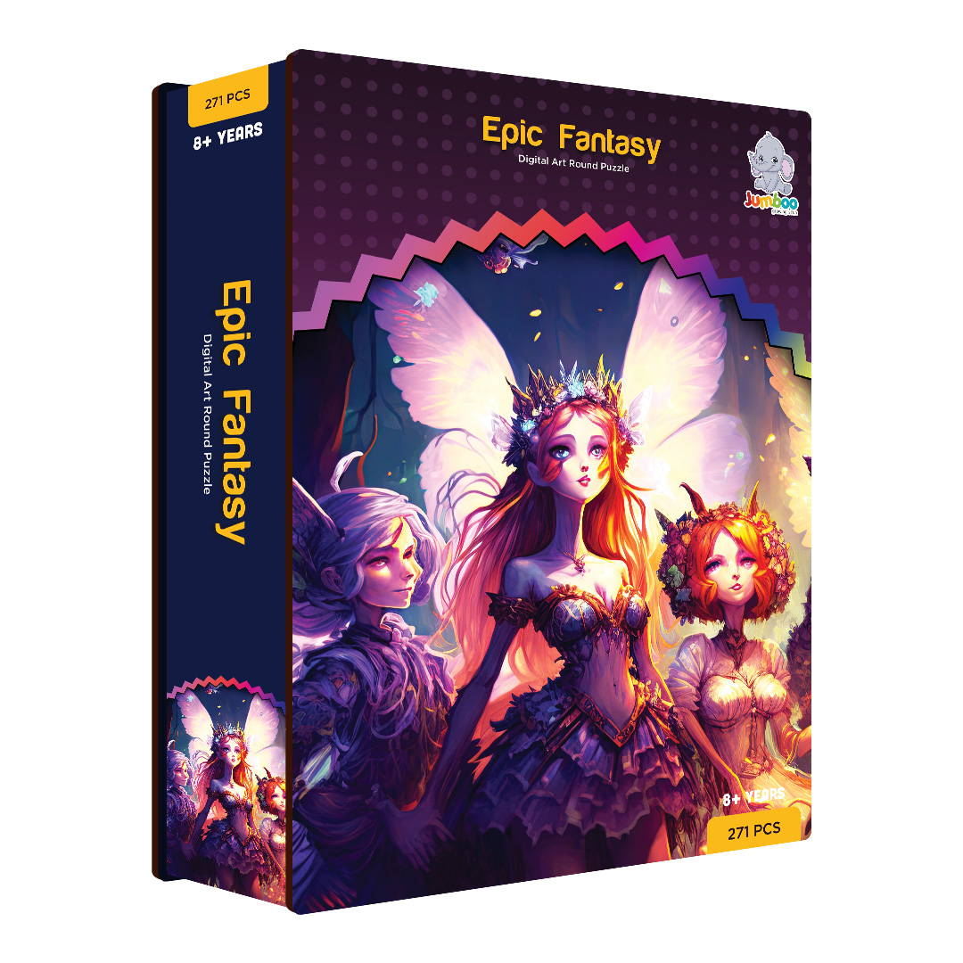 Epic Fantasy digital art puzzle for kids and adults a creative art base puzzle