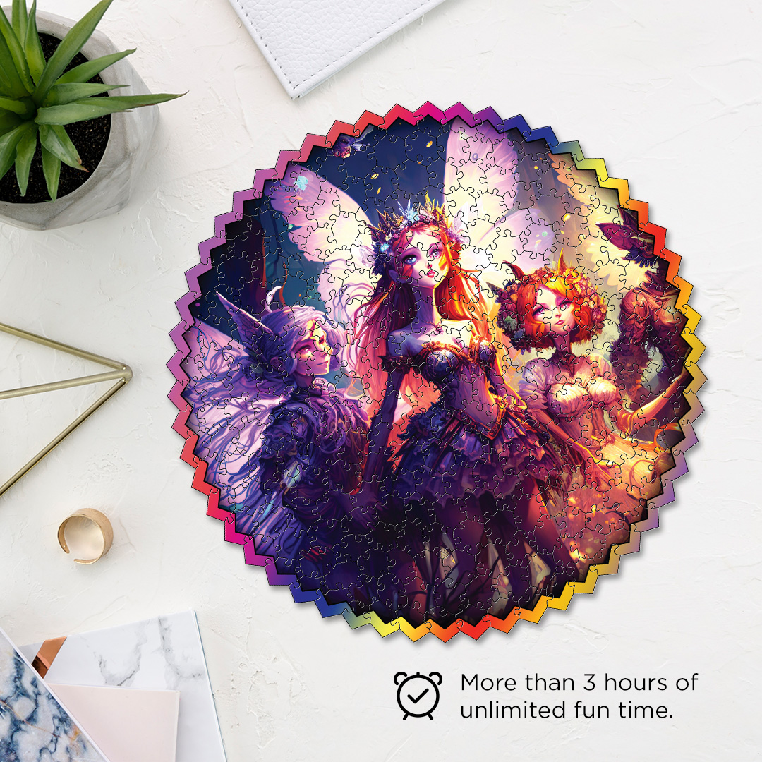Epic Fantasy digital art puzzle for kids and adults a creative art base puzzle