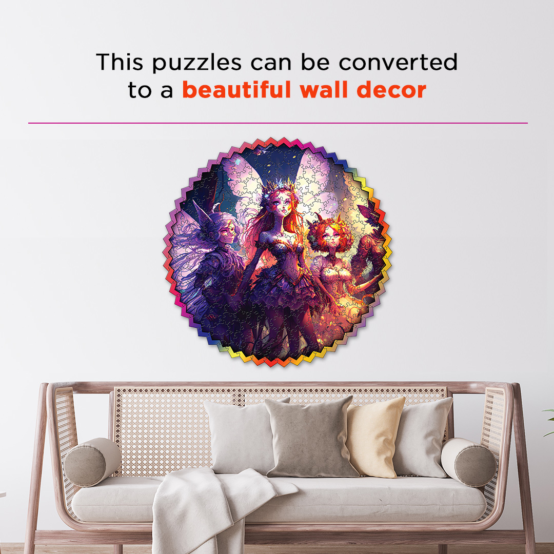 Epic Fantasy digital art puzzle for kids and adults a creative art base puzzle