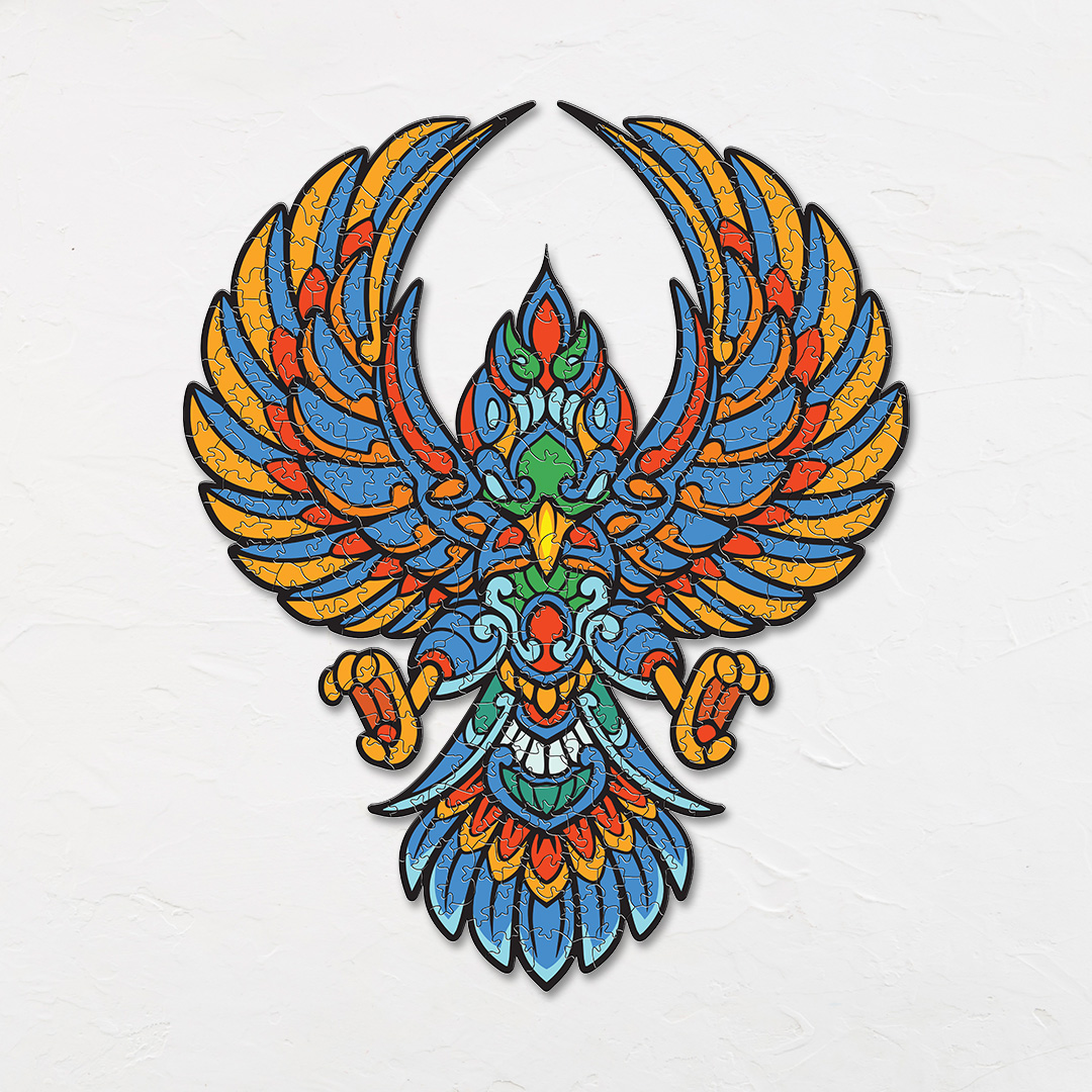 Fire Phoenix Ornamental Puzzle designed precisely to bring amazing fun time