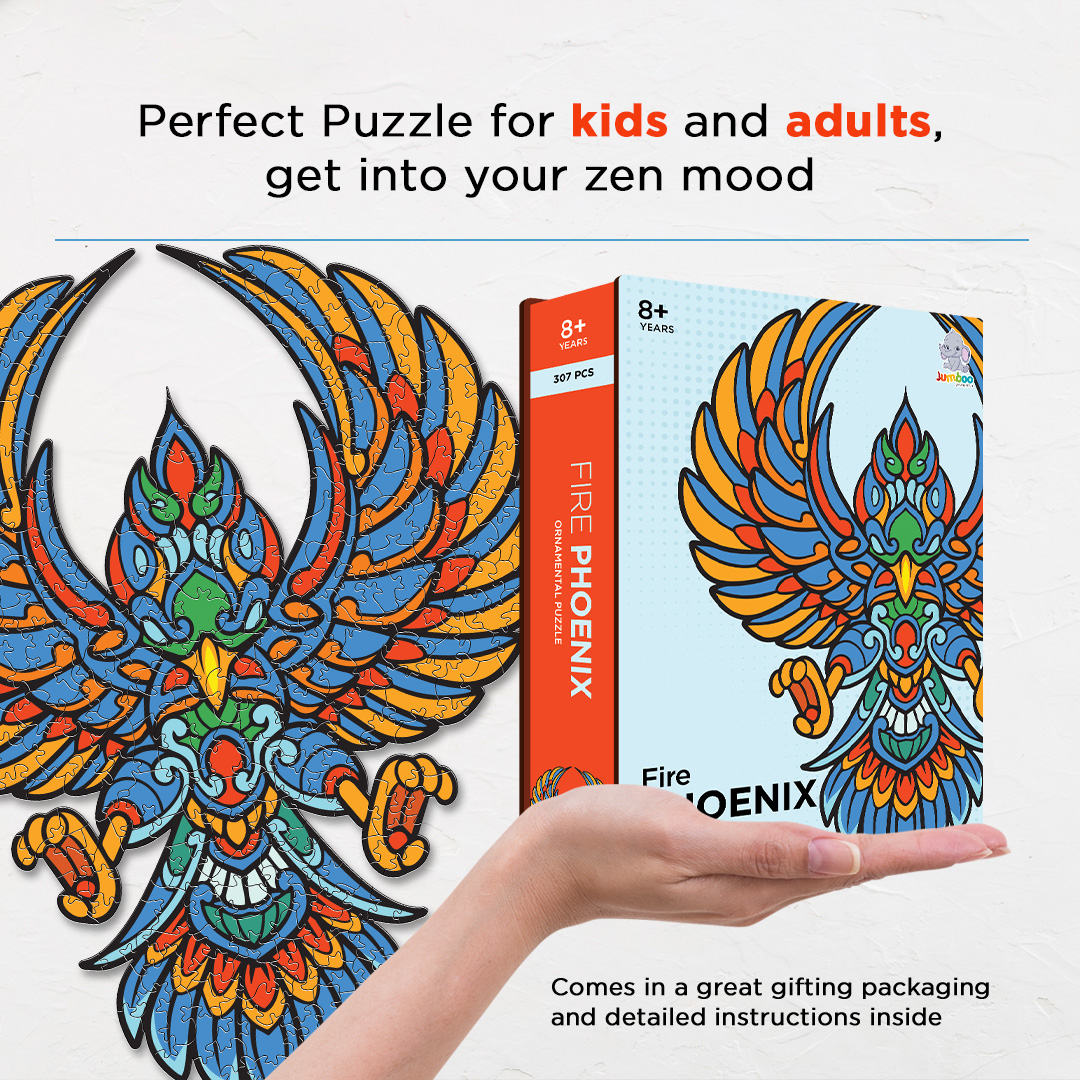 Fire Phoenix Ornamental Puzzle designed precisely to bring amazing fun time