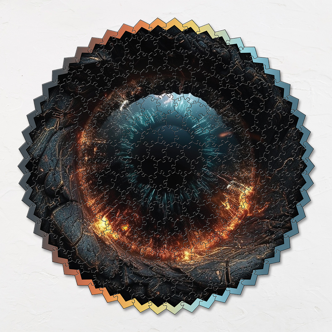 Fireball Vision digital art puzzle for kids and adults a creative art base puzzle