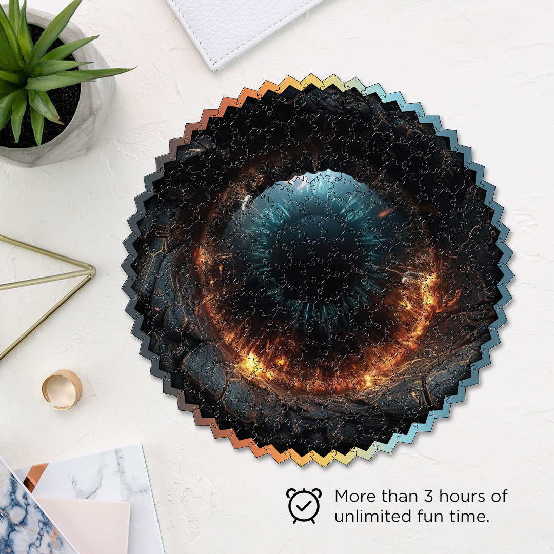 Fireball Vision digital art puzzle for kids and adults a creative art base puzzle