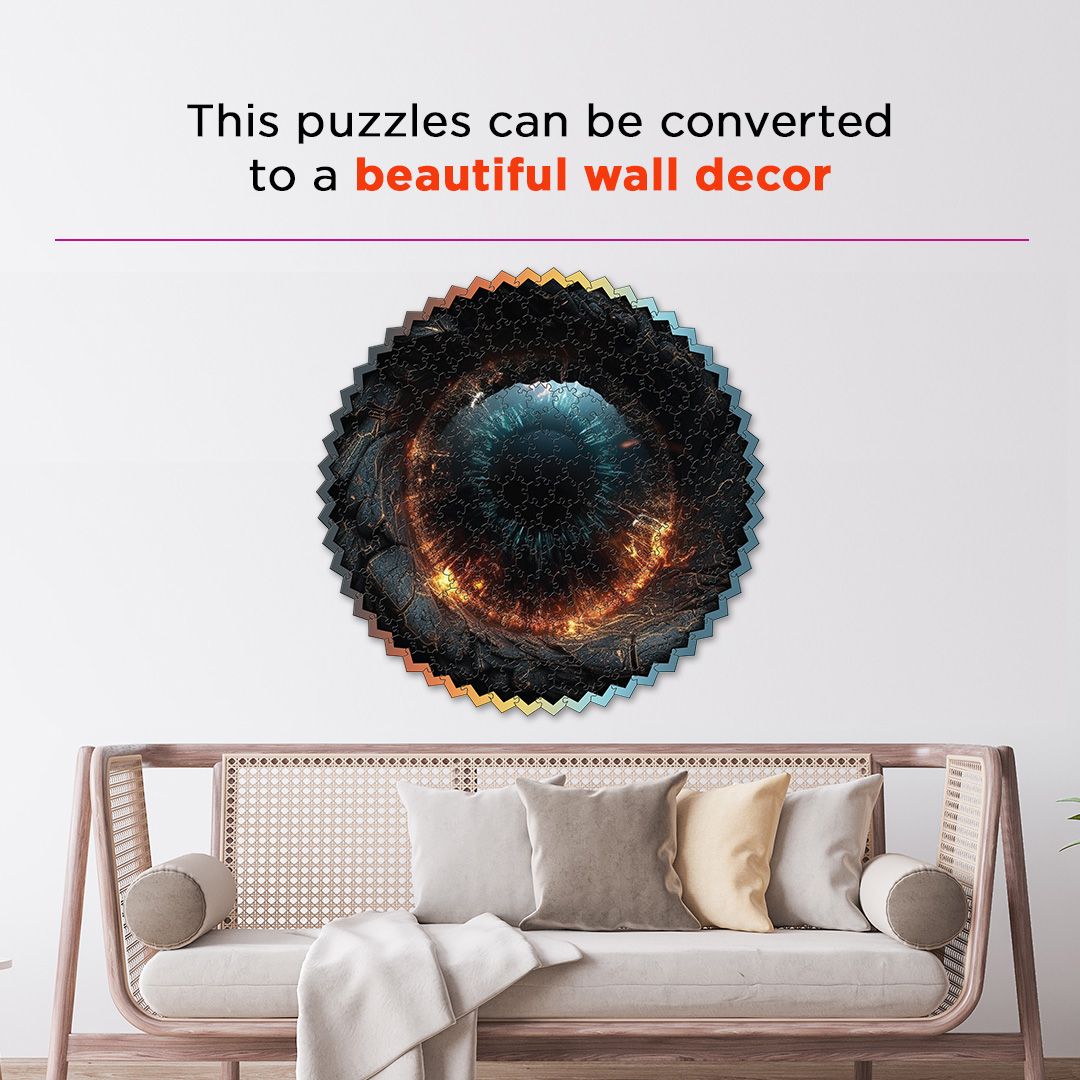 Fireball Vision digital art puzzle for kids and adults a creative art base puzzle