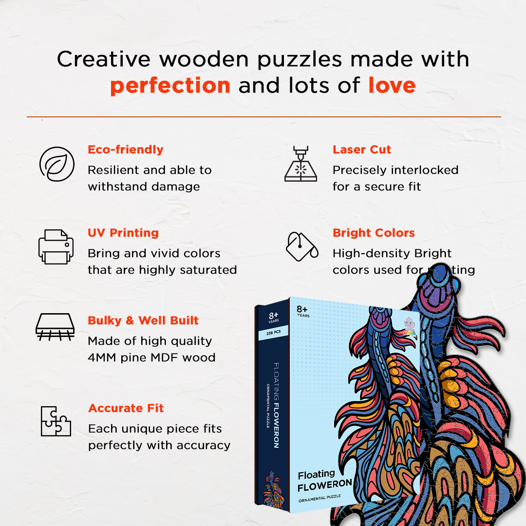 Floating Floweron Ornamental Puzzle designed precisely to bring amazing fun time