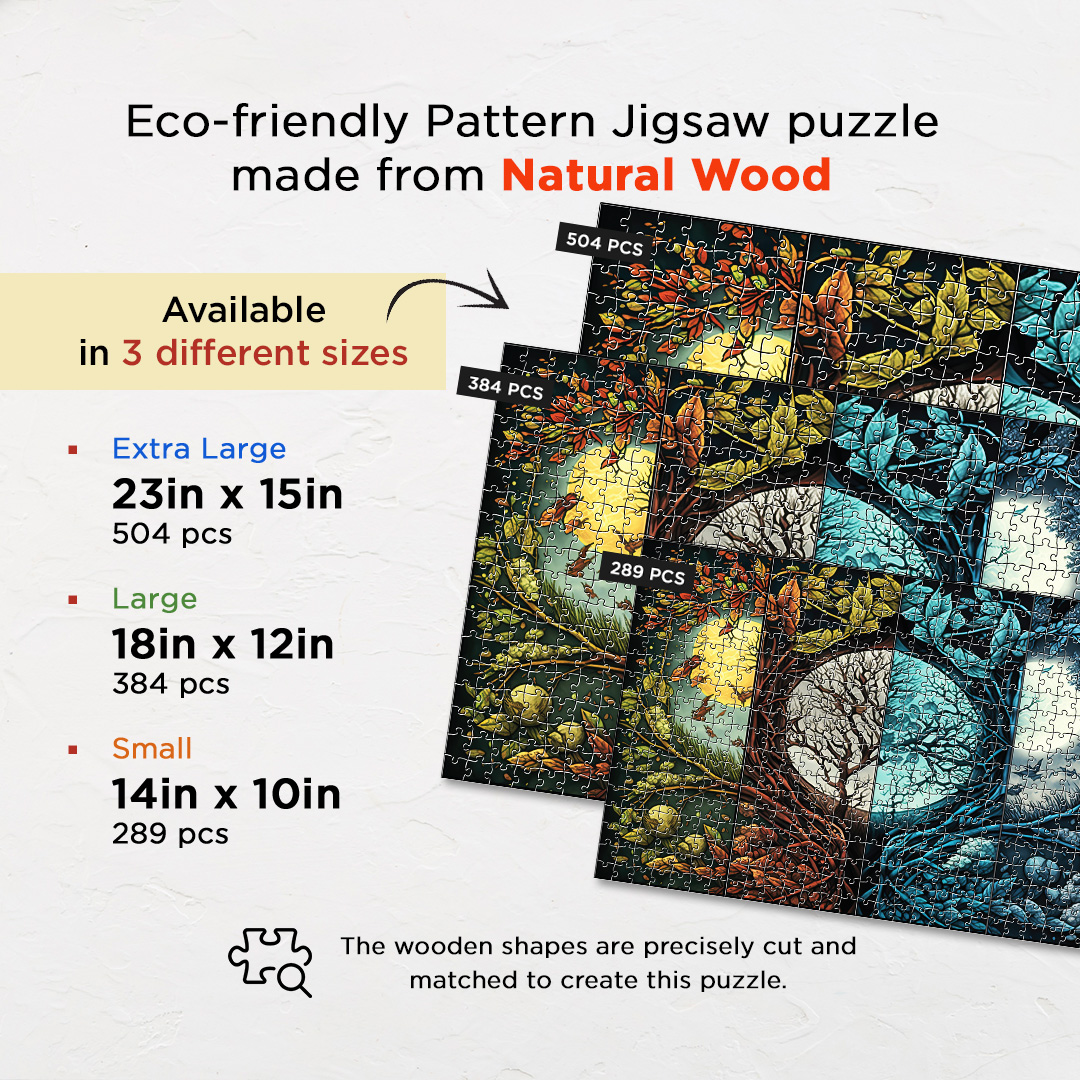 Floating Leaves Fantasy unique jigsaw puzzles created to bring a live décor