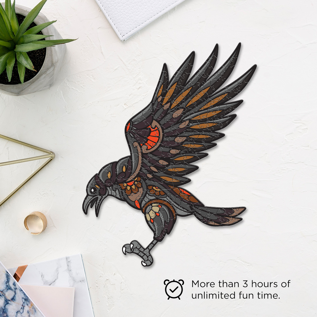 Flying Crow Ornamental Puzzle designed precisely to bring amazing fun time