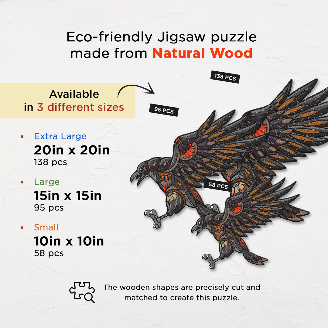 Flying Crow Ornamental Puzzle designed precisely to bring amazing fun time