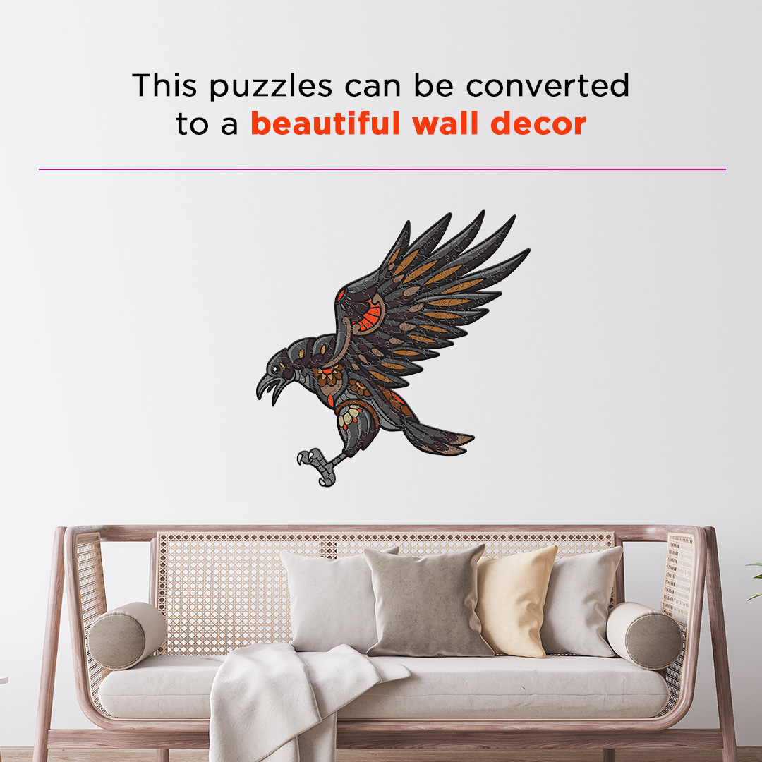 Flying Crow Ornamental Puzzle designed precisely to bring amazing fun time