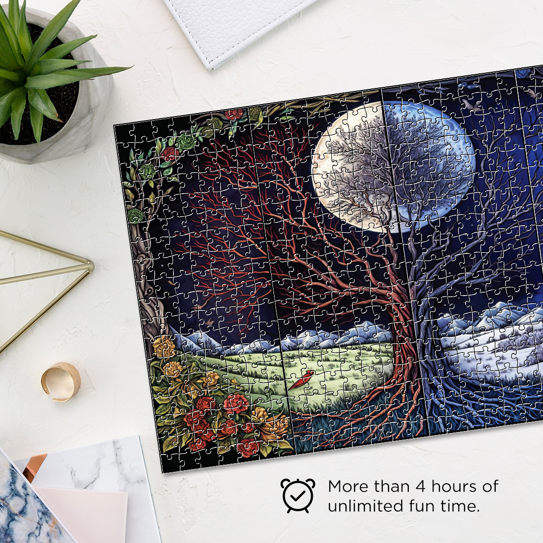 Fortune Tree Fantasy unique jigsaw puzzles created to bring a live décor
