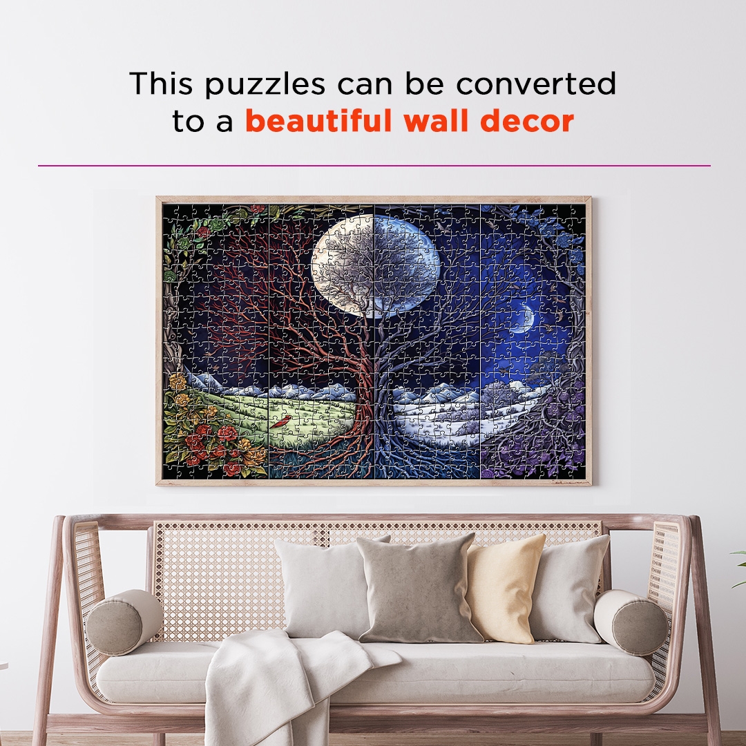 Fortune Tree Fantasy unique jigsaw puzzles created to bring a live décor