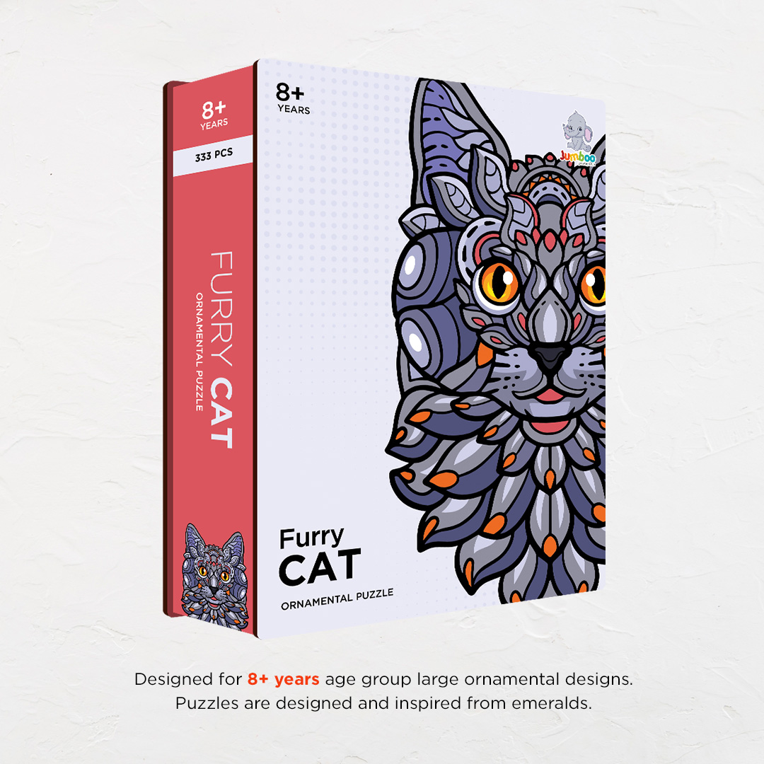Furry Cat Ornamental Puzzle designed precisely to bring amazing fun time
