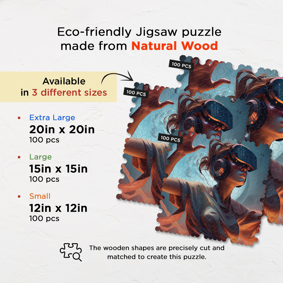 Future Capture a futuristic new age Octagon combined shape jigsaw puzzle