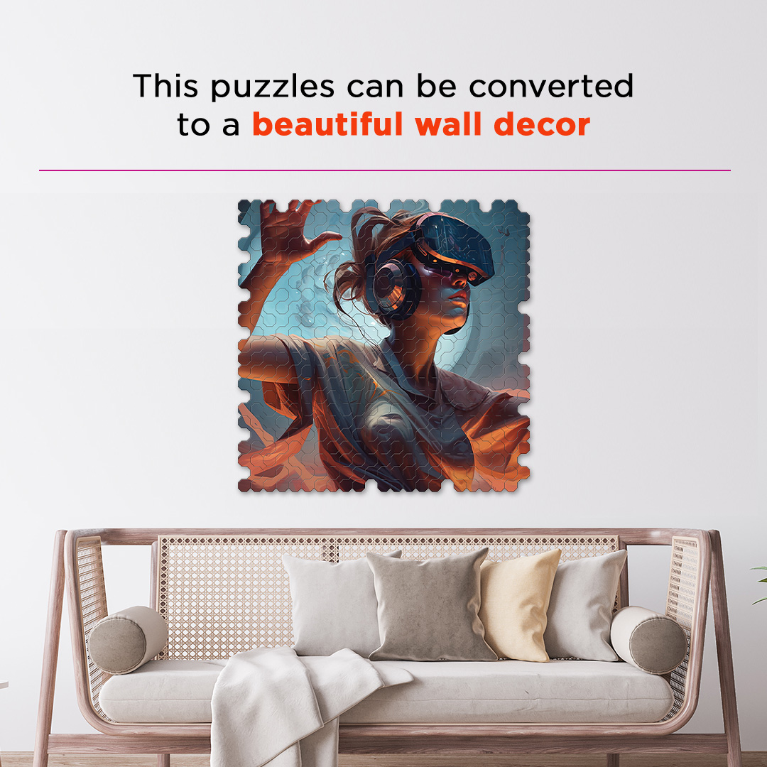 Future Capture a futuristic new age Octagon combined shape jigsaw puzzle
