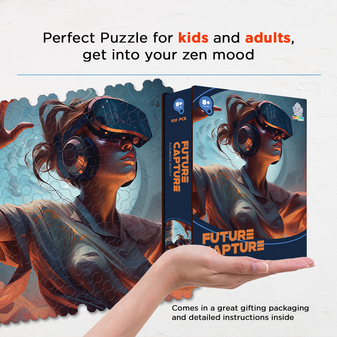 Future Capture a futuristic new age Octagon combined shape jigsaw puzzle