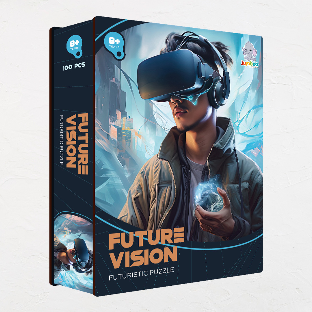 Future Vision a futuristic new age Octagon combined shape jigsaw puzzle
