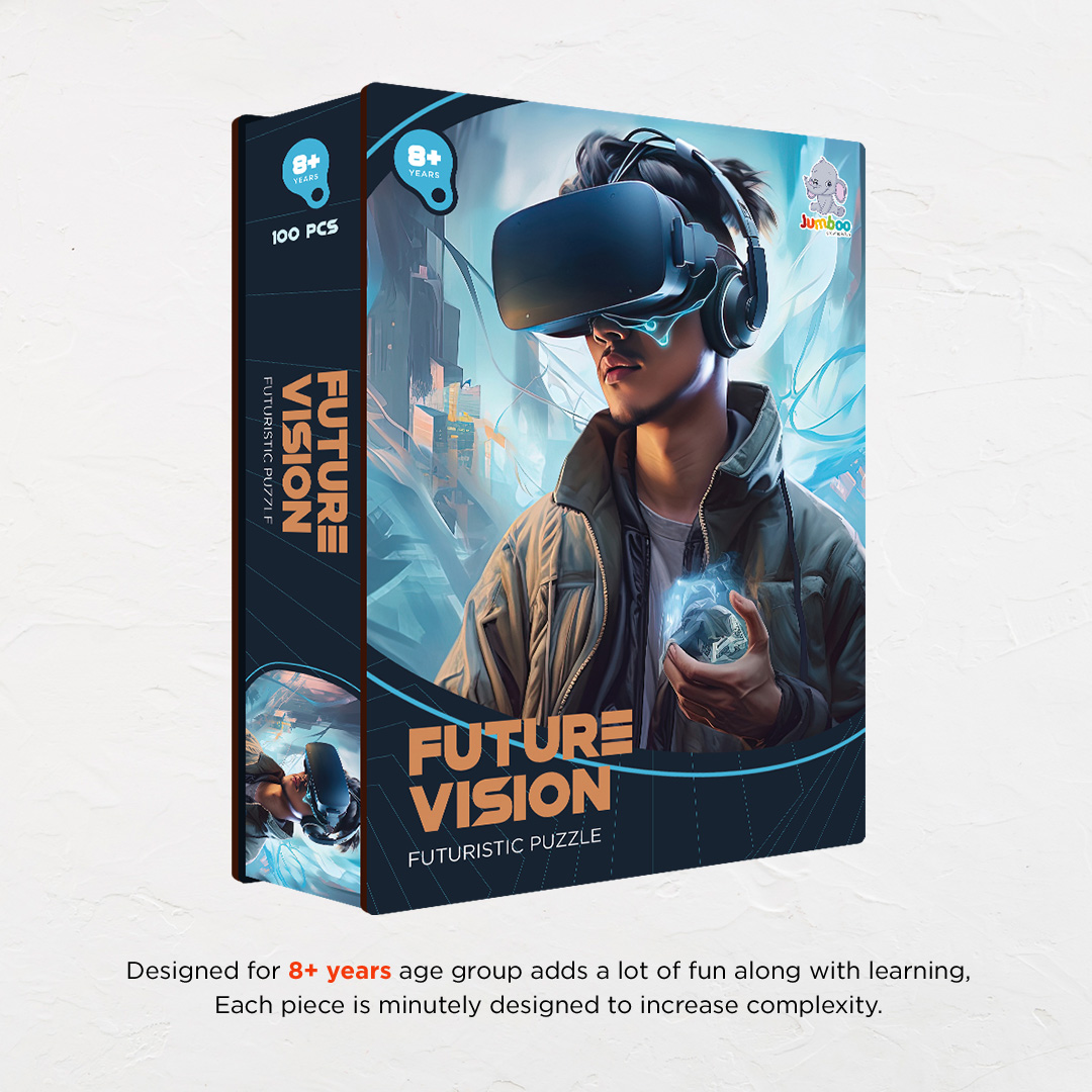 Future Vision a futuristic new age Octagon combined shape jigsaw puzzle
