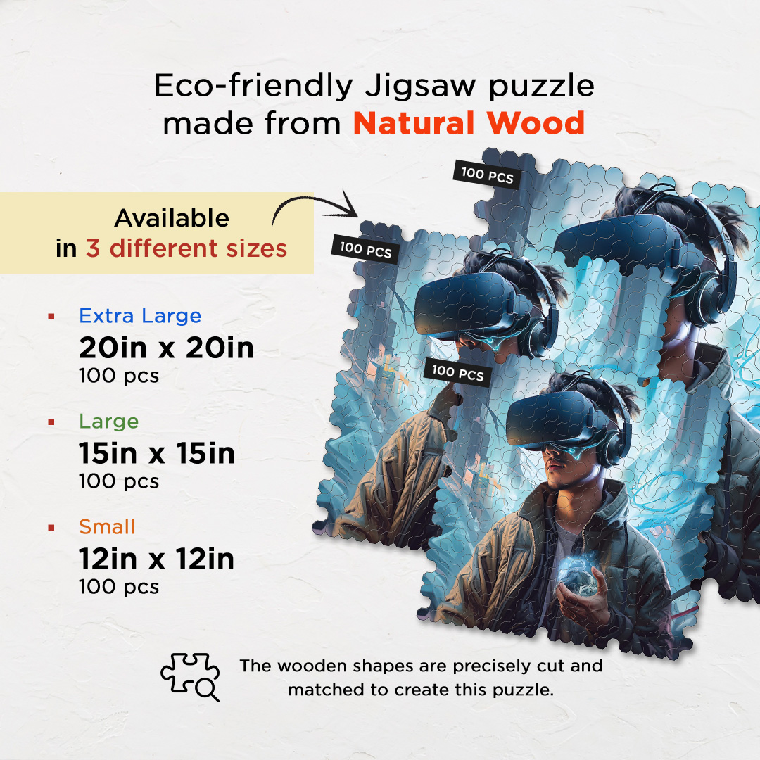 Future Vision a futuristic new age Octagon combined shape jigsaw puzzle