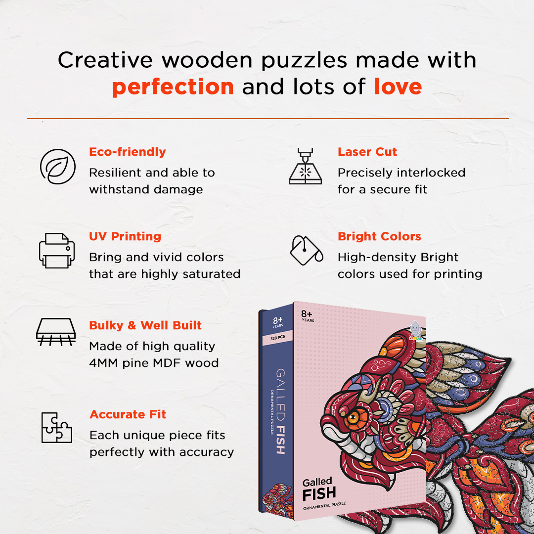 Galled Fish Ornamental Puzzle designed precisely to bring amazing fun time