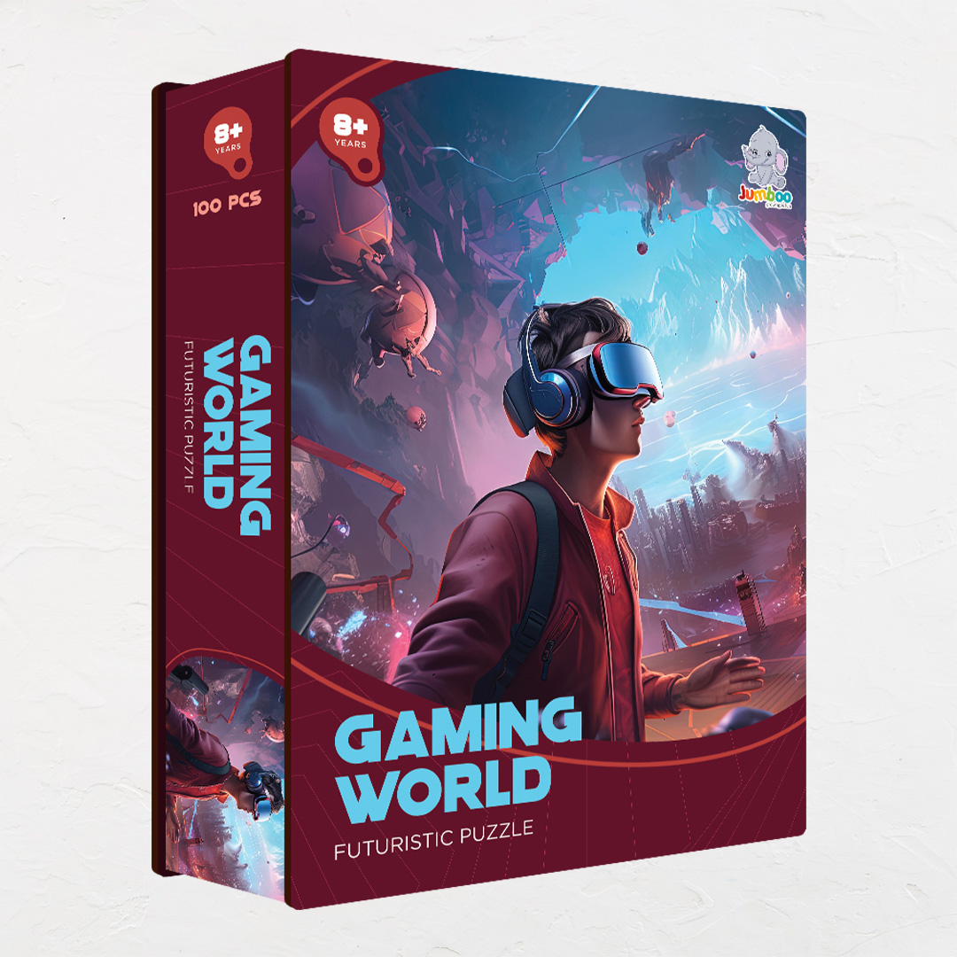 Gaming World a futuristic new age Octagon combined shape jigsaw puzzle